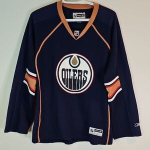 RBK XL Blue and Orange NHL Jersey